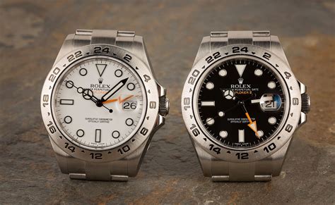 2007 rolex explorer ii black with red gmt hand|rolex explorer ii.